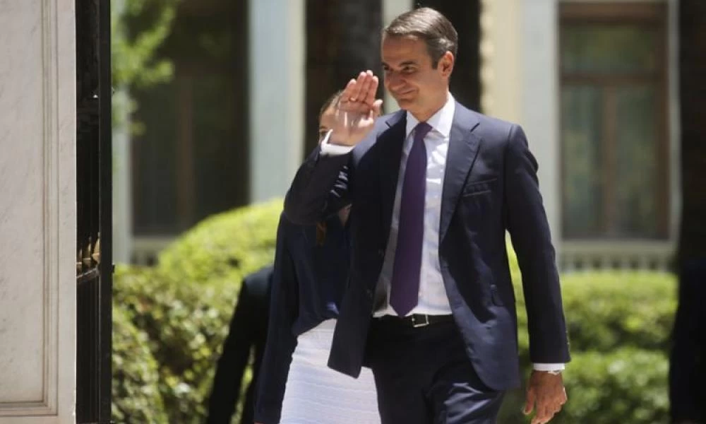 Συνάντηση Μητσοτάκη με τον Πρόεδρο του Ευρωπαϊκού Κοινοβουλίου στο Μαξίμου